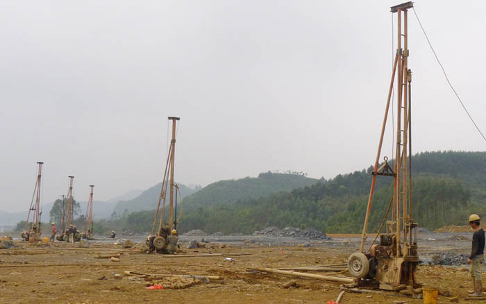 廣西柳州汽車城江口工業園污水處理廠開展工程地質勘察 廣西柳州汽車城江口工業園污水處理廠開展工程地質勘察